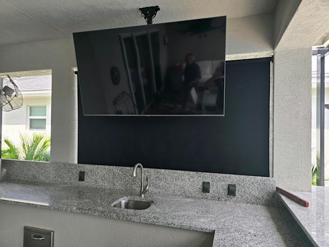 Roller shade TV protection alternate view